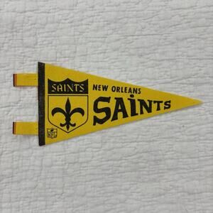 Vintage New Orleans Saints Mini Pennant 7” NFL Football
